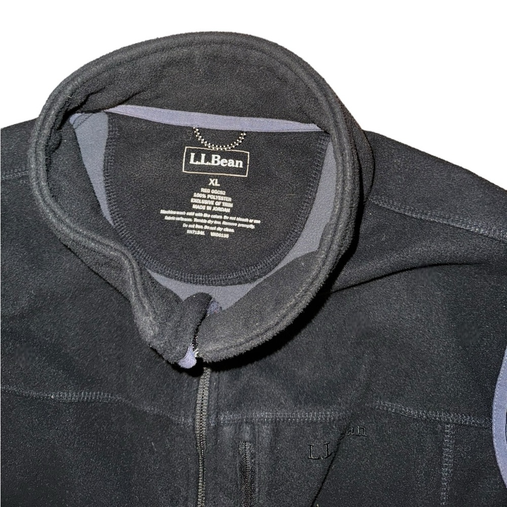 L.L. Bean Fleece Sleeveless Vest in Black Men’s Size XL - Picture 4 of 5
